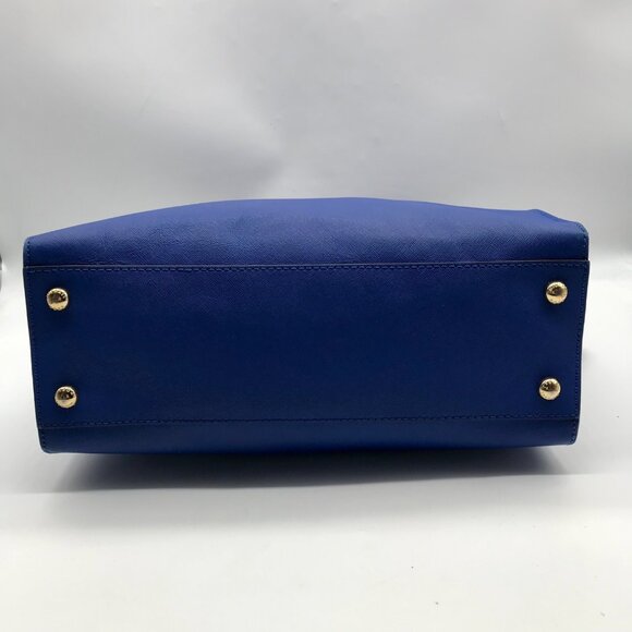 Michael Kors Dark Blue Saffiano Leather Hamilton Tote Bag - Picture 5 of 10
